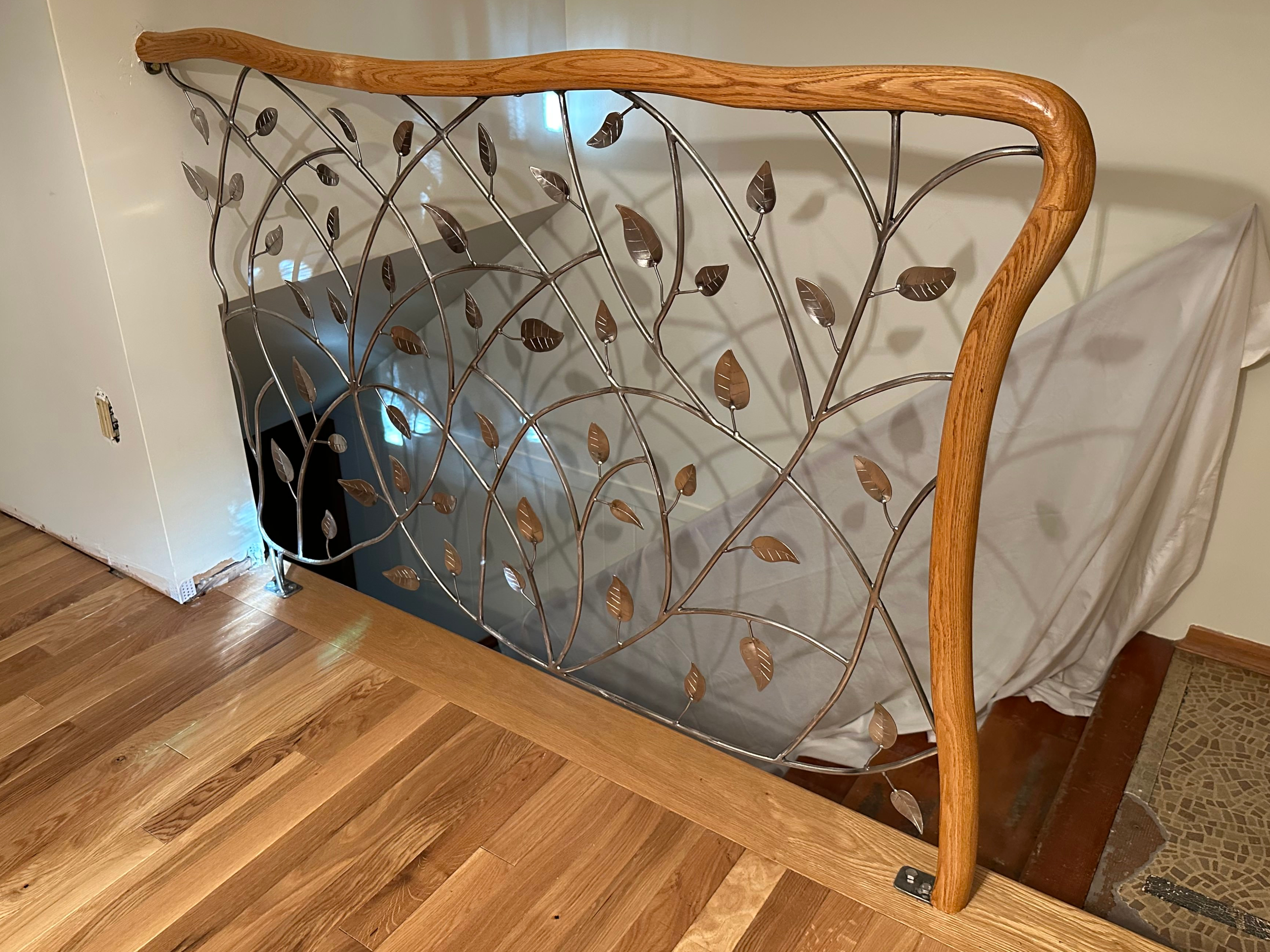 Ornate decorative leaf handrail