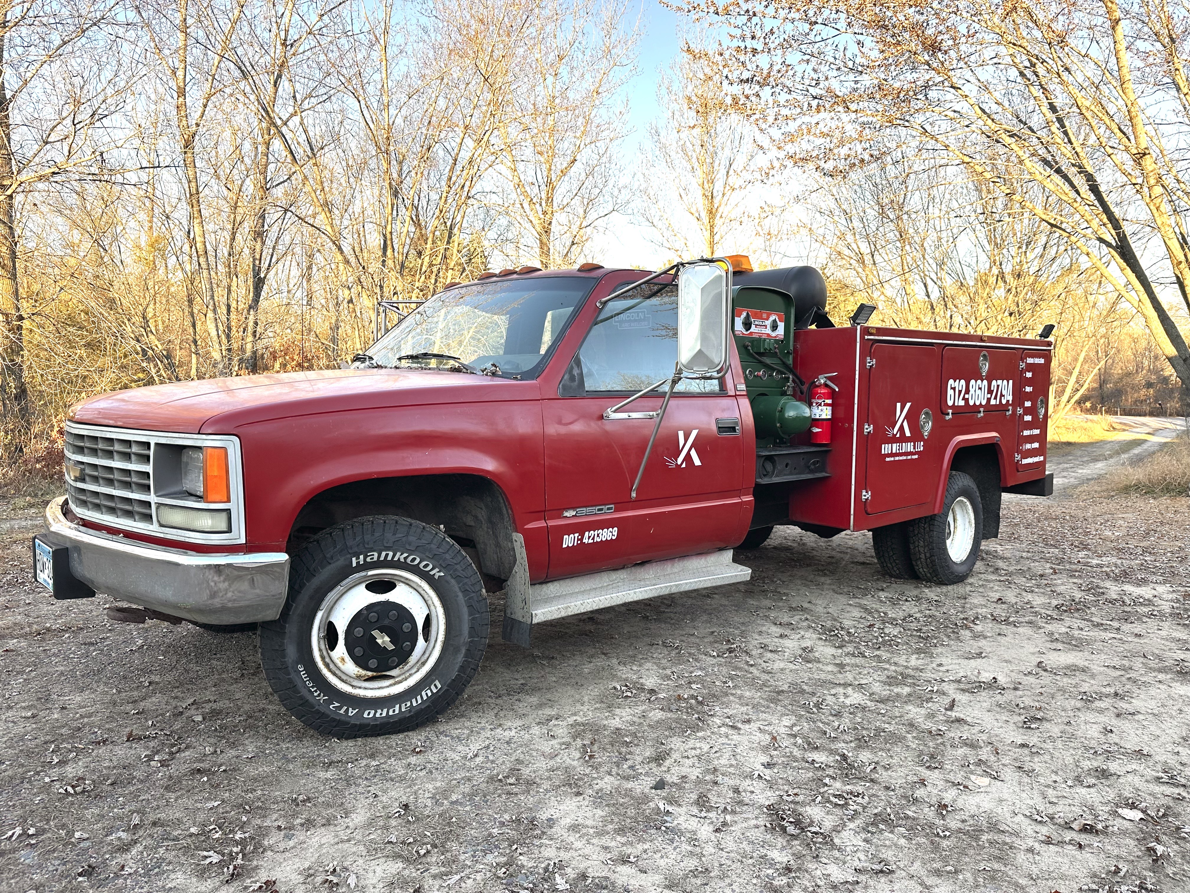 Mobile welding truck for work anywhere in the twin cities